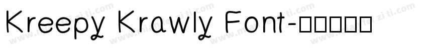 Kreepy Krawly Font字体转换